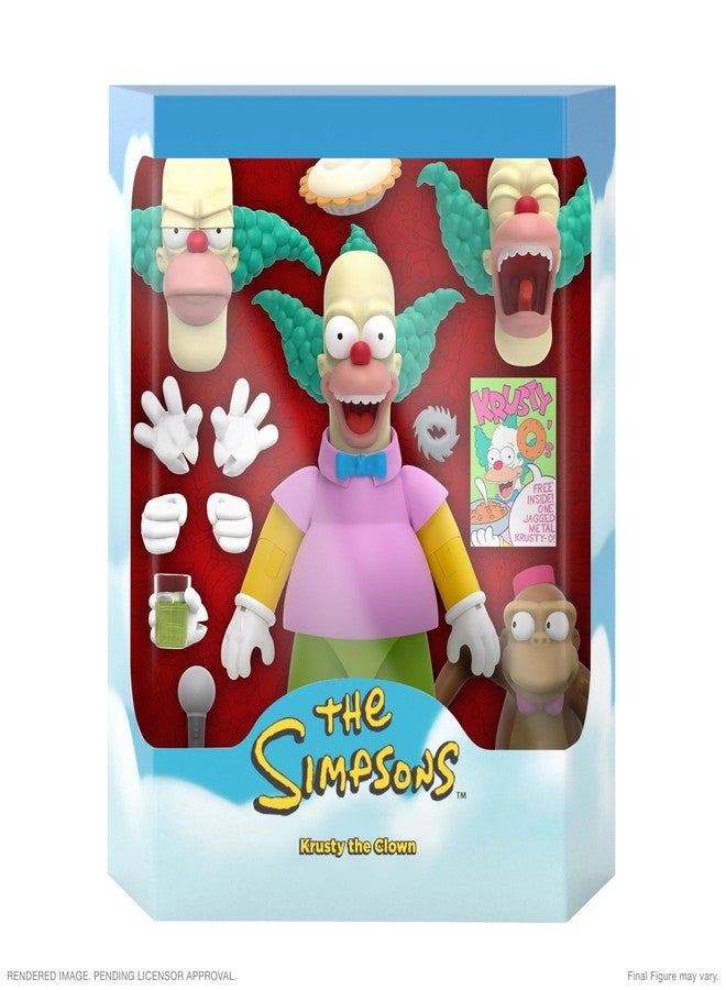 Super7 Ultimates The Simpsons Krusty The Clown - 7" The Simpsons Action Figure with Accessories Classic TV Show Collectibles and Retro Toys - Image 2