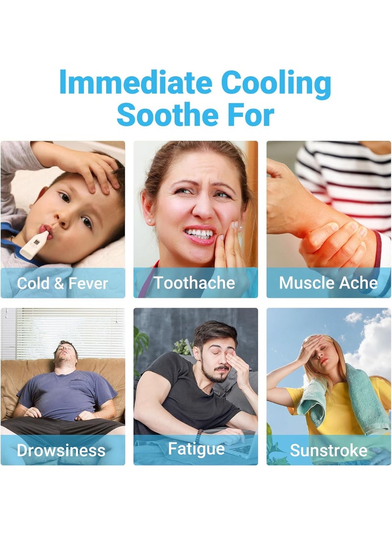 20 قطعة لاصقة باردة، تعمل على خفض درجة الحرارة بشكل طبيعي، توفر البرودة والوقاية من الحرارة، لطيفة على البشرة ولا تسبب تهيجًا، ذات مفعول طويل الأمد، جاهزة للاستخدام فور فتحها، تستخدم كلاصقات تبريد للكمادات البار - Image 2