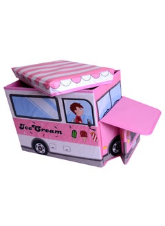 TARZ Colorful Foldable Kids Storage Boxes - Durable Fabric Bins for Toy Organization and Space-Saving - Convenient Handles and Removable Lids - Perfect for Playroom, Nursery and Closet Storage Solutions  - Image 3
