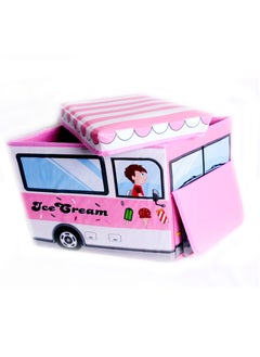 TARZ Colorful Foldable Kids Storage Boxes - Durable Fabric Bins for Toy Organization and Space-Saving - Convenient Handles and Removable Lids - Perfect for Playroom, Nursery and Closet Storage Solutions  - Image 4