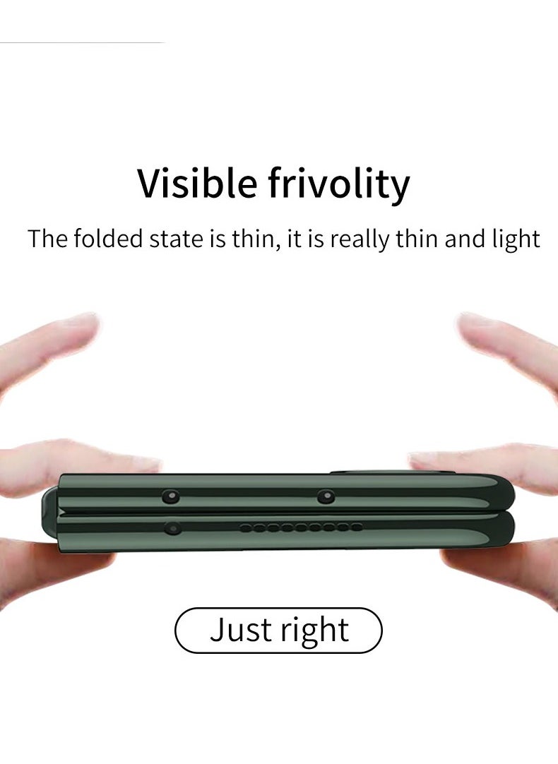 LEEKA Z Fold 3 Luxury Case Slim Flip Full Cover Anti-knock Plastic Matte Hard Clear Style Cover New Design 2024 For Samsung Galaxy Z Fold 3  - Image 4