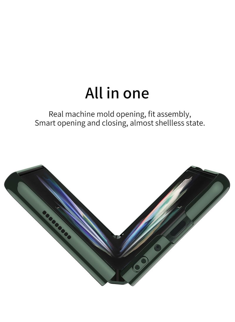 LEEKA Z Fold 3 Luxury Case Slim Flip Full Cover Anti-knock Plastic Matte Hard Clear Style Cover New Design 2024 For Samsung Galaxy Z Fold 3  - Image 5
