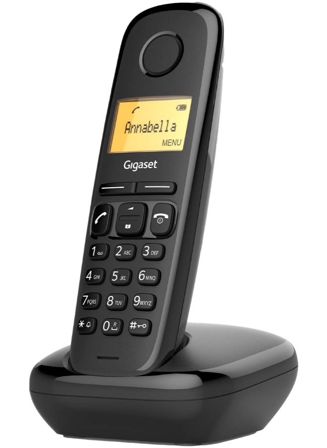 Gigaset Gigaset A270 Cordless Phone HDSP Technology, Landline Phone 18Hrs Talk Time, 200Hrs Standby, 300M Outdoor Range Basic Phone For Home, Office And Hotels  - Image 1