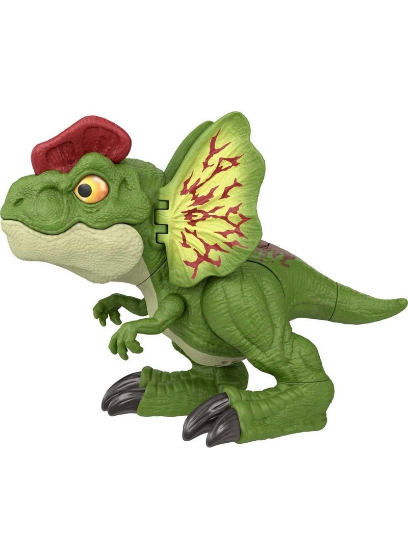 JURASSIC WORLD Uncaged Interactive Dilophosaurus Figure HNT65  - Image 1