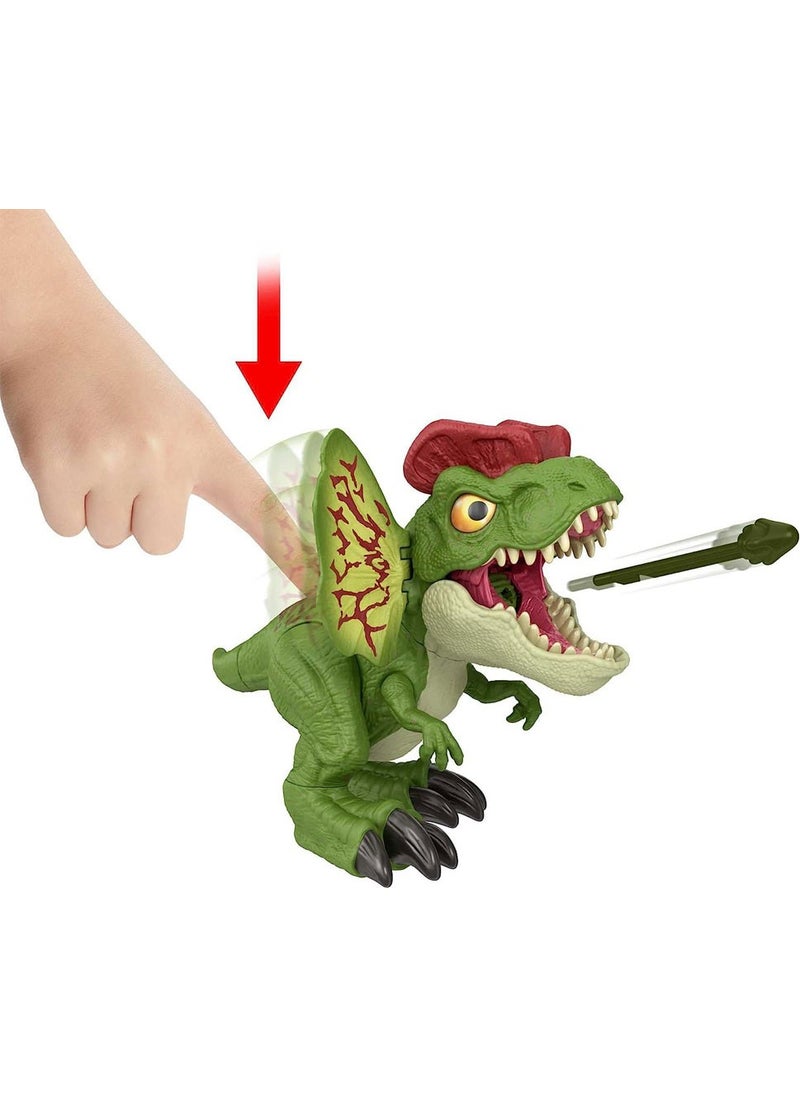 JURASSIC WORLD Uncaged Interactive Dilophosaurus Figure HNT65  - Image 3