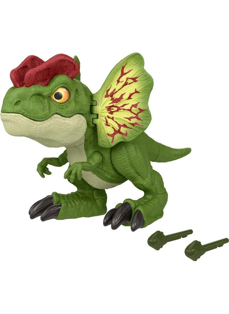 JURASSIC WORLD Uncaged Interactive Dilophosaurus Figure HNT65  - Image 2