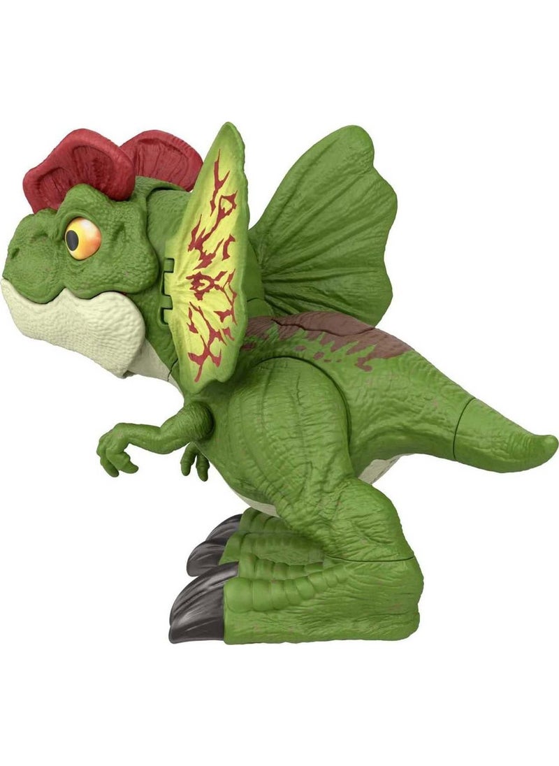 JURASSIC WORLD Uncaged Interactive Dilophosaurus Figure HNT65  - Image 5