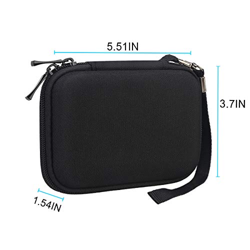 Lacdo Hard Carrying Case for Samsung T9 Portable Solid State Drives 1TB 2TB 4TB USB 3.2 External SSD Hard EVA Shockproof Storage Travel Bag, Black+Black - Image 5
