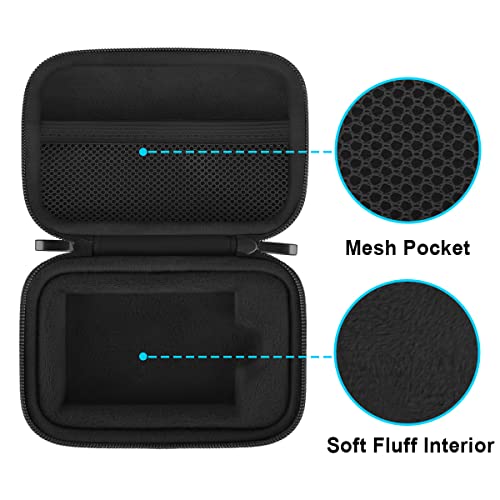 Lacdo Hard Carrying Case for Samsung T9 Portable Solid State Drives 1TB 2TB 4TB USB 3.2 External SSD Hard EVA Shockproof Storage Travel Bag, Black+Black - Image 3