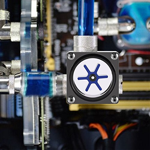 Wendry PC Water Meter Indicator, G1/4 Thread Computer Water Cooling Meter, 6 Impeller 3 Ways Meter Indicator for PC Water Cooling System - Image 3