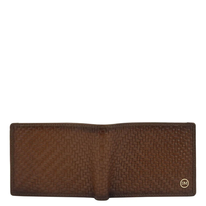 Da Milano Cognac Cognac Bifold Leather Mens Wallet for Men | Best Price UAE