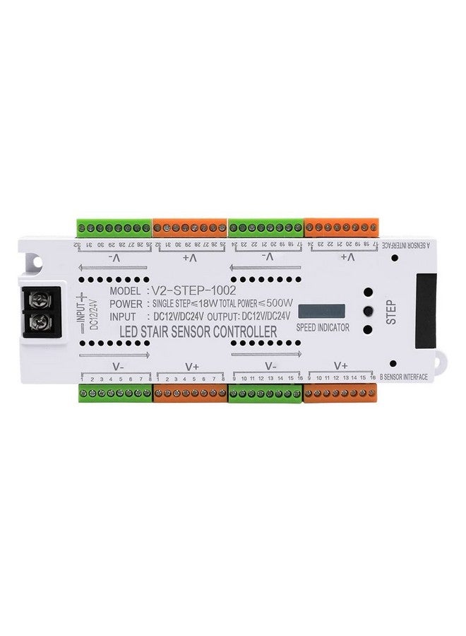 Quick Sense LED Motion 1 Way Sensor Controller for LED Staircase LED Strip Lighting Upto 32 Steps Adjustable Lighting Controller (32CH Stair Controller), White - Image 1