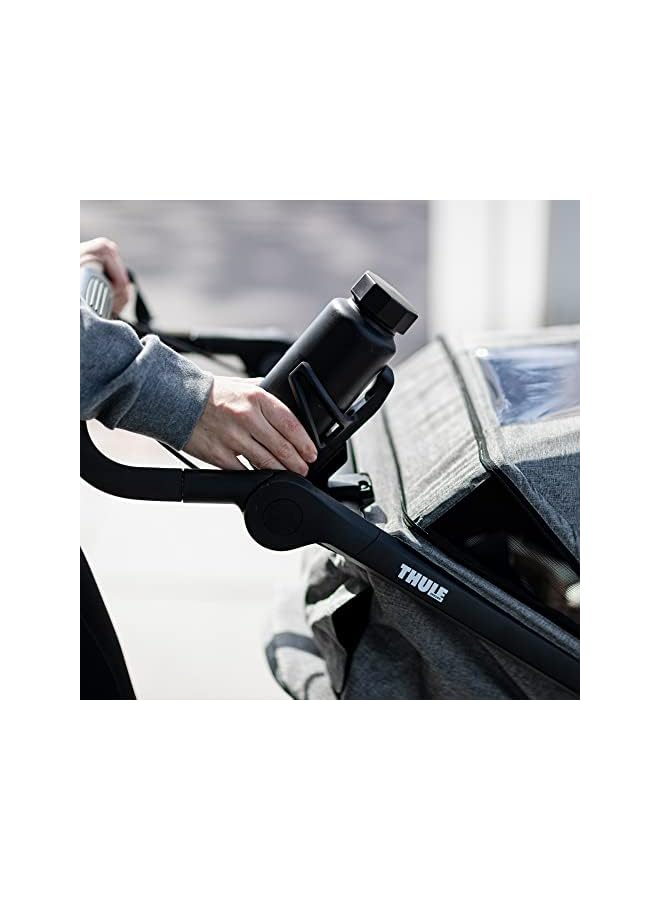 THULE Stroller Cup Holder Bottle Cage Jogging Strollers Black - Image 2
