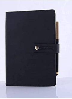 Y&D Refillable Writing Journal, Hardcover Notebook, Retro Faux Leather Cover Travel Diary, Wide Ruled Paper, Daily Use Gift for Teachers, Back to College Students (Black)  - Image 2