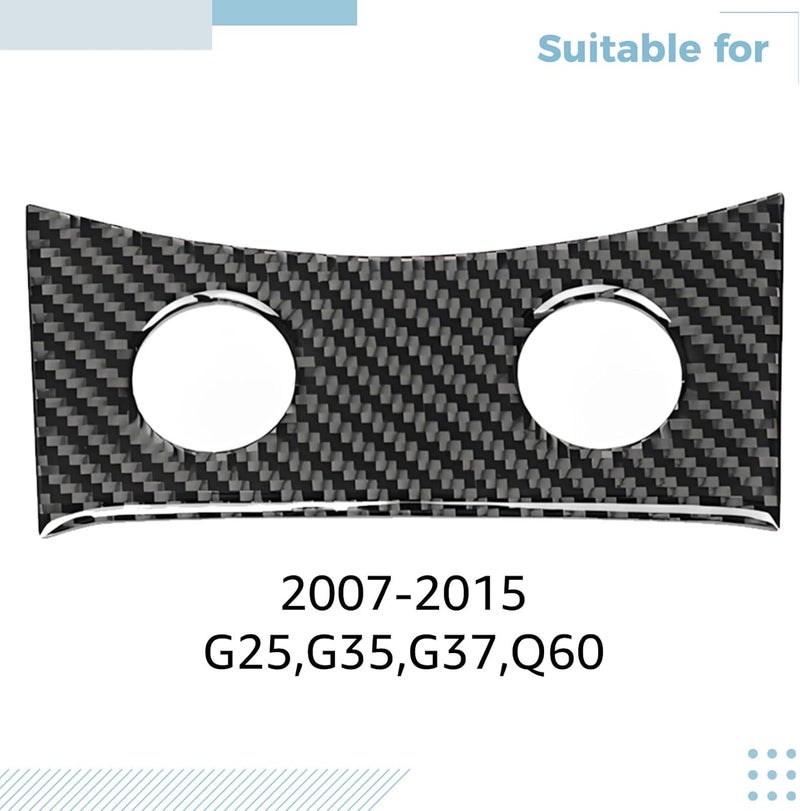 Carbon Fiber Interior Kit, Simple to Install, G35 G37 G25 Q60 Fit, G37 Accessories, Black Design Central Console Trim - Image 4