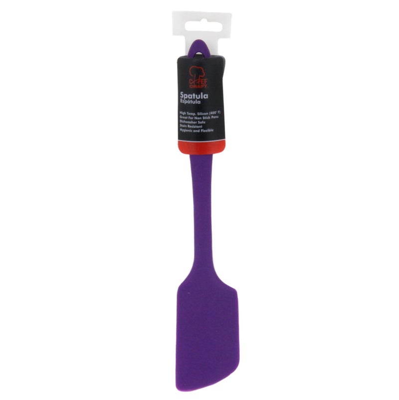 Chef Craft Premium Silicone Angled Spatula  11 inch  Purple - Image 2