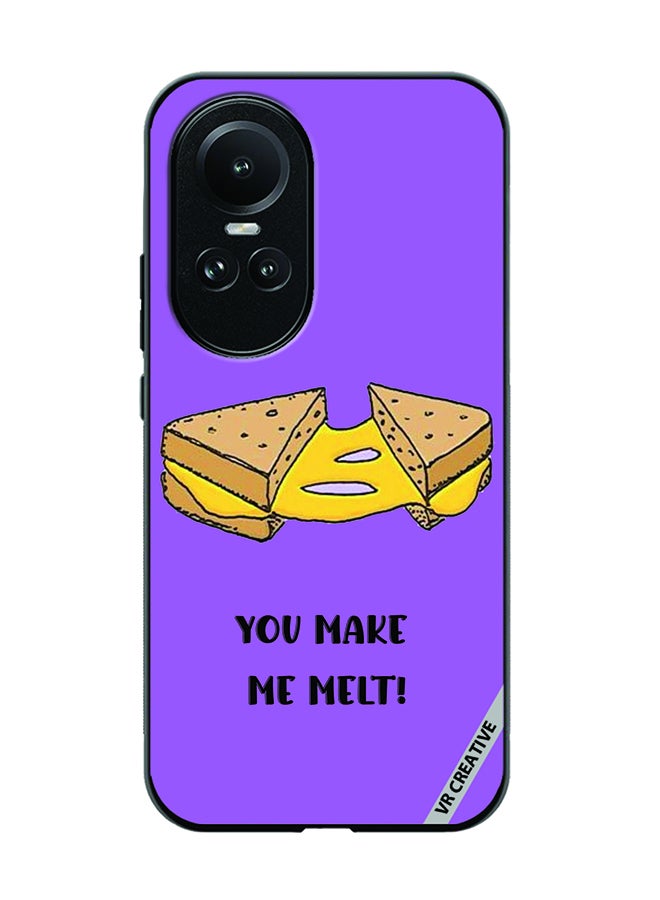 Protective Case Cover For Oppo Reno 10 You Make Me Melt Design Multicolour