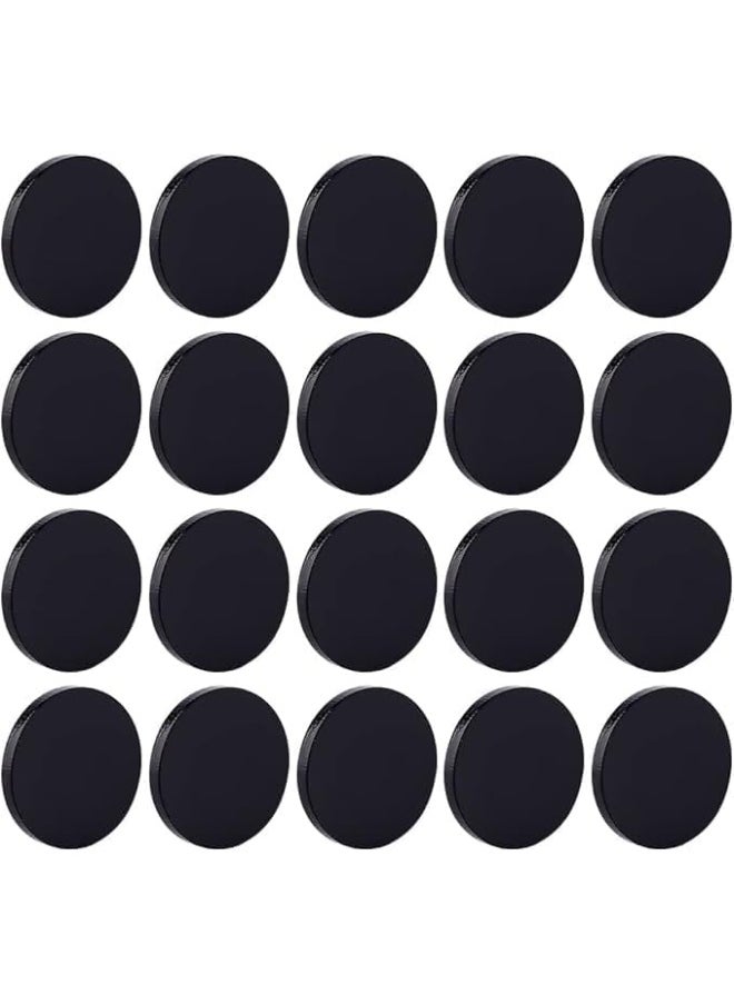 Horoof Home 80 Pcs Black Acrylic Circle Blanks – 2.5 cm Diameter, 3 mm Thick  - Image 1