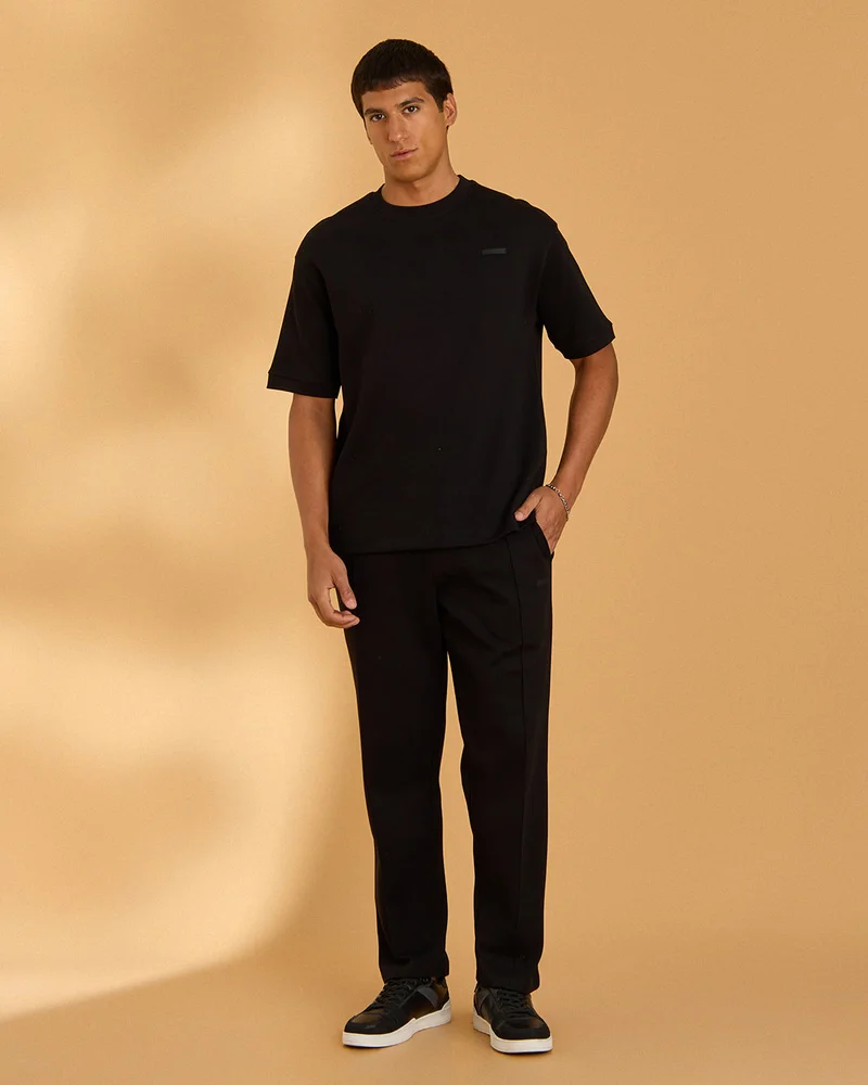 REDTAG Men Black Lounge Pants