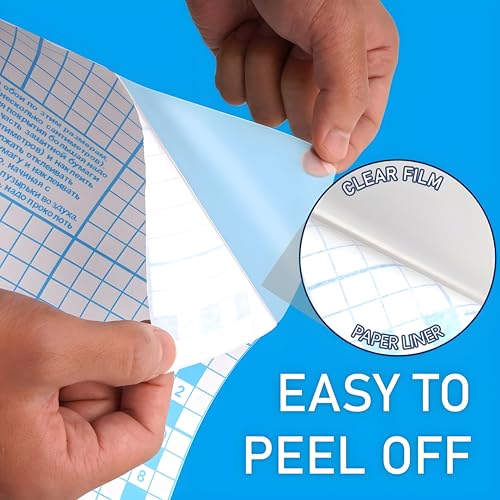 Bexter Clear Contact Paper Roll for Books – 17.5 in x 54 in | Self Adhesive Clear Laminate Book Cover Film | Easy Peel Protective Wrap for Books, Documents, Labels & More – 1 Roll - Image 5