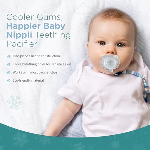 Nippii Freezable Orthodontic Pacifier for Teething - Orthodontic Design Teething Pacifier for Baby Teething Relief - Medical Grade Silicone Pacifier - Image 4