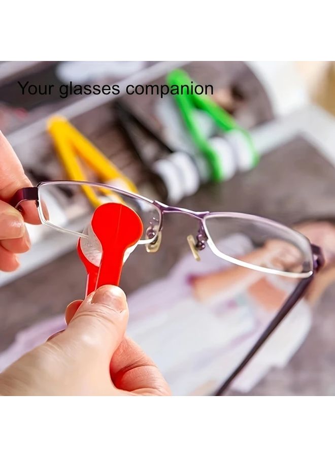 مناديل تنظيف النظارات القابلة لإعادة الاستخدام خالية من الخطوط لتنظيف المرايا تصميم عشوائي الألوان - Image 2