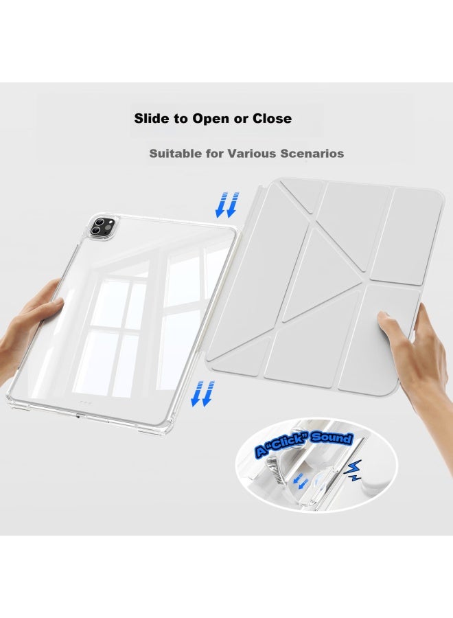 Zoyu Air13 Protective Case Slim No Pen Slot Horizontal And Vertical Universal Pro456 12.9-inch Ipad Case Cream White - Image 2