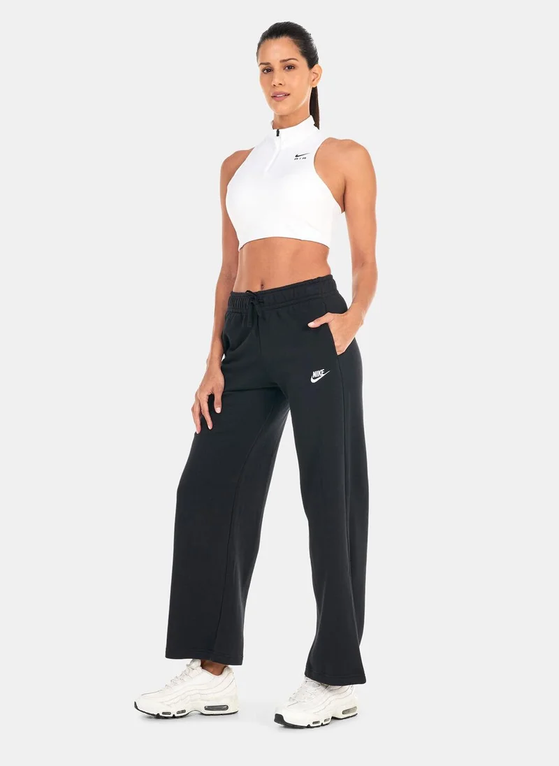 Nike Women's Sportswear Club Fleece Mid-Rise Wide Pants