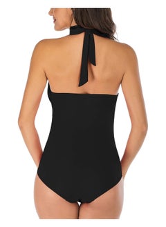 Generic Women's One Piece Swimsuit, Deep Cut Bikini, Bandeau Bathing Suits, Slimming Twist Swimwear, Body Shape Cover, with 2 ways to wear  - Image 3