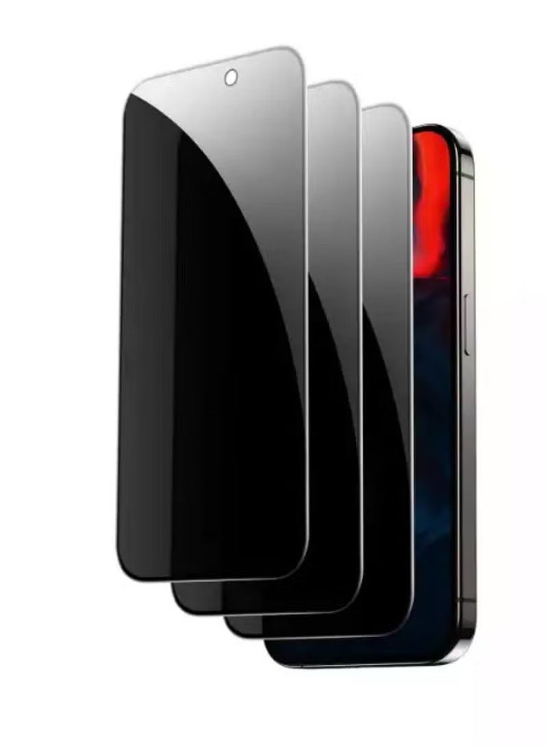 TIGER iPhone 15 Privacy Screen Protector – 3 Pack Anti-Spy Tempered Glass, Scratch-Resistant, Full-Coverage, Bubble-Free, Sensitive Touch, Easy Installation – Compatible with iPhone 15 6.1 Inch - Image 1