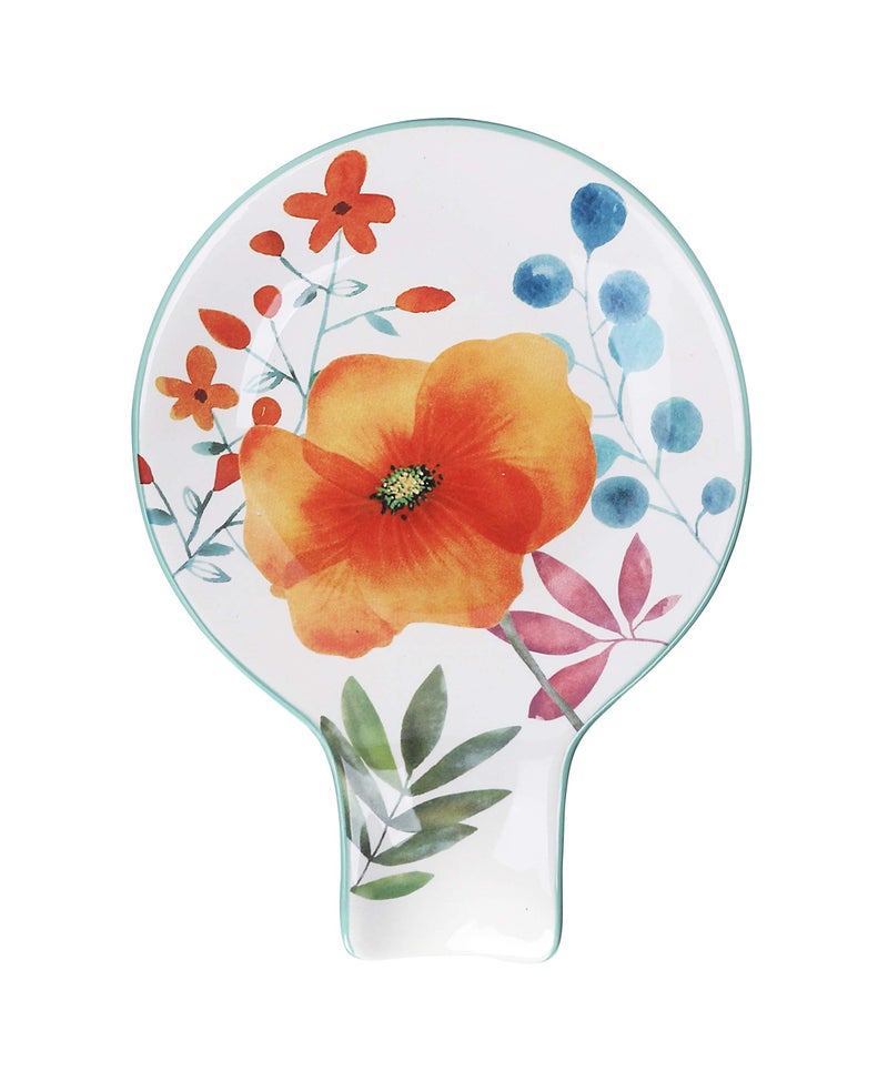 Bico Flower Carnival Ceramic Spoon Rest House Warming Gift Dishwasher Safe