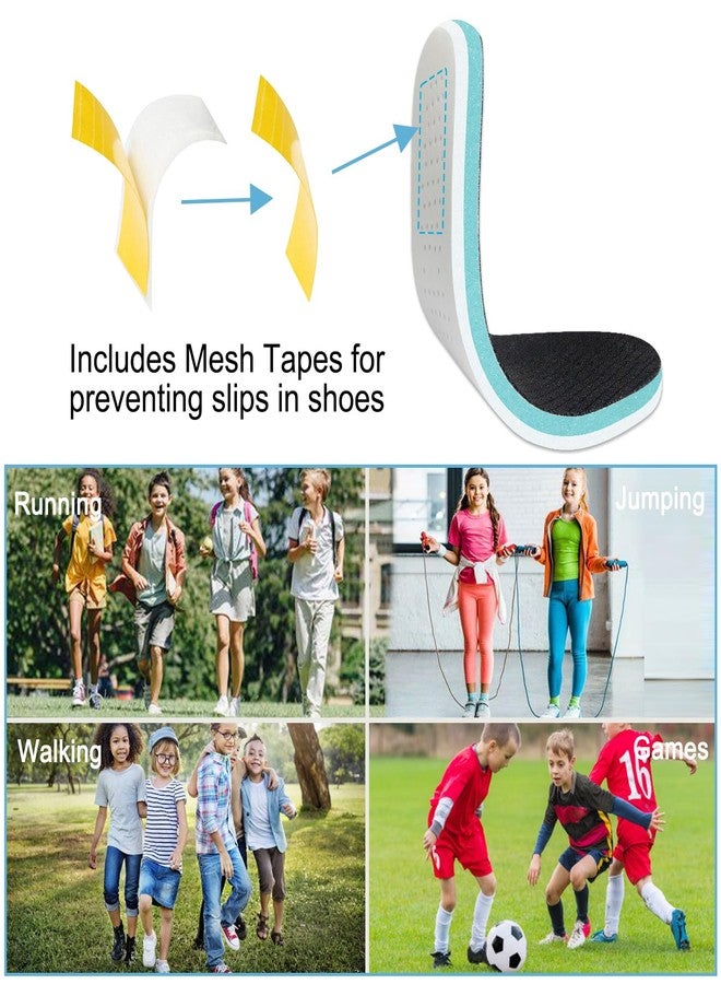 Endoto Memory Foam Insoles for Skechers Kids Slip Shoes, Replacement Children Insole Inserts for Sport Sneakers Boots Foot Comfort(Size:US Big Kids 4-EU36) - Image 2