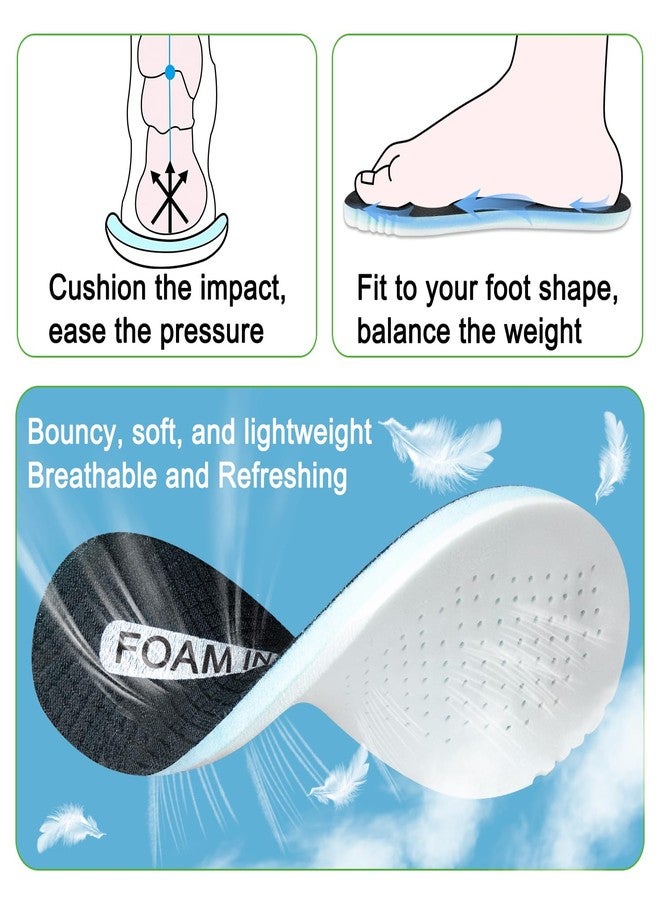 Endoto Memory Foam Insoles for Skechers Kids Slip Shoes, Replacement Children Insole Inserts for Sport Sneakers Boots Foot Comfort(Size:US Big Kids 4-EU36) - Image 5