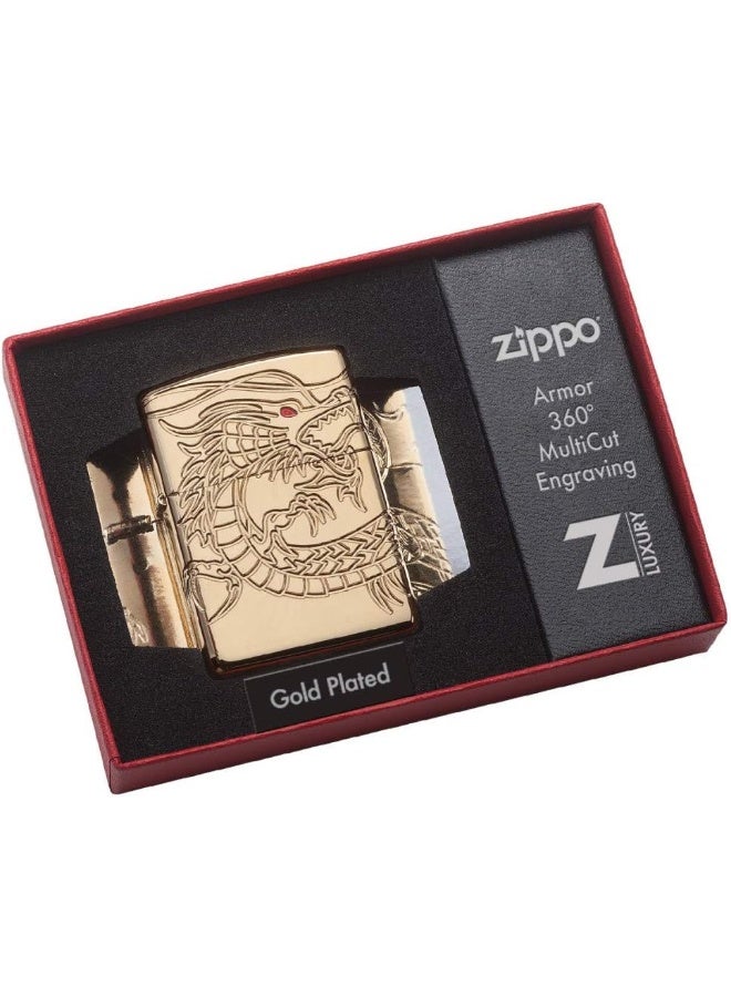 Zippo 29265 ولاعة آسيوية مقاومة للرياح - ذهبية  - Image 1