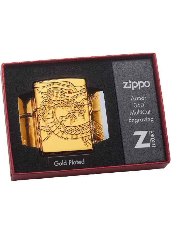Zippo 29265 ولاعة آسيوية مقاومة للرياح - ذهبية  - Image 2