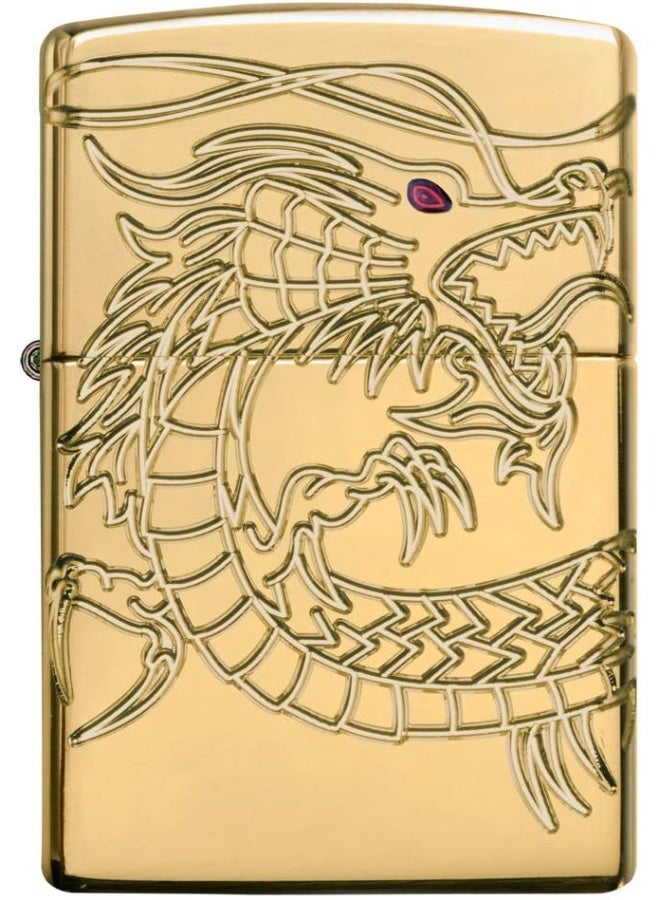 Zippo 29265 ولاعة آسيوية مقاومة للرياح - ذهبية  - Image 4