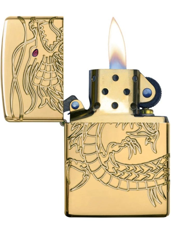Zippo 29265 ولاعة آسيوية مقاومة للرياح - ذهبية  - Image 3