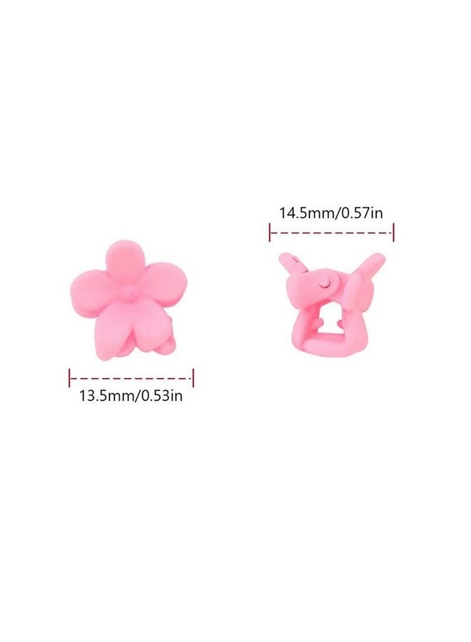 Belicia Belicia 100pcs PREMIUM Mini Claw Hair Clips Flower, Flower Hair Bangs Pin Hair Accessories Barrattes Hair Clips for Baby Girls Kids Children Women - Image 5