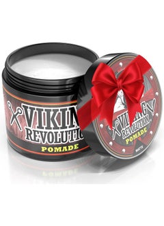 Viking Revolution Viking Revolution Hair Pomade for Men (New Formula) - Medium Hold and Matte Shine Free for Classic Look 4oz - Water Based & Easy to Wash Out  - Image 1