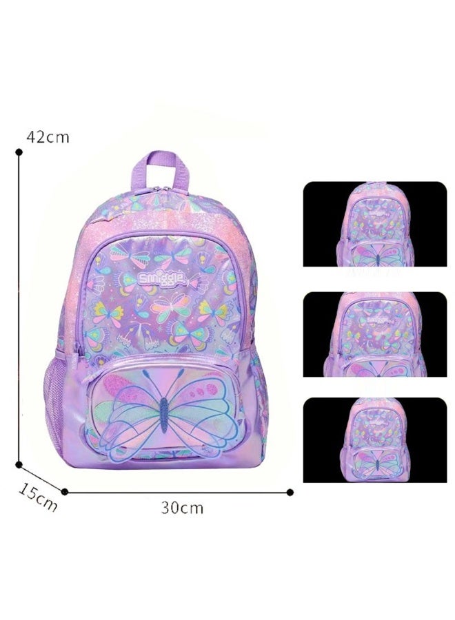 Smiggle's Dynamic Butterfly Large-Capacity Backpack - Image 4