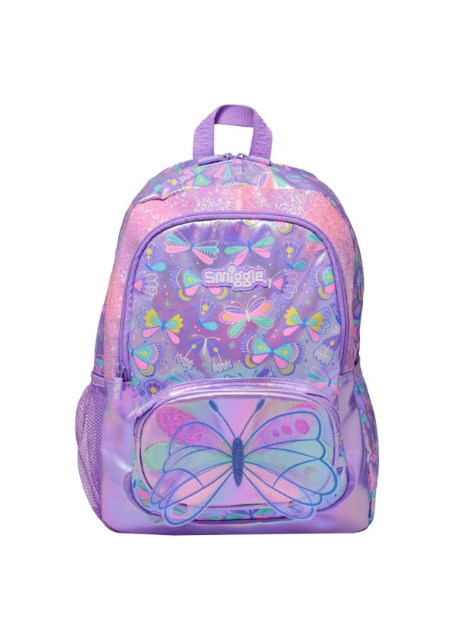 Smiggle's Dynamic Butterfly Large-Capacity Backpack - Image 1