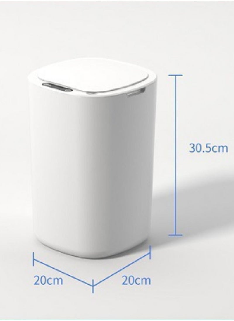 Arabest - Automatic Dustbin Smart Trash Can Motion Infrared Sensor with Lid 12 Liters for Bathroom Bedroom Office Home - Image 1