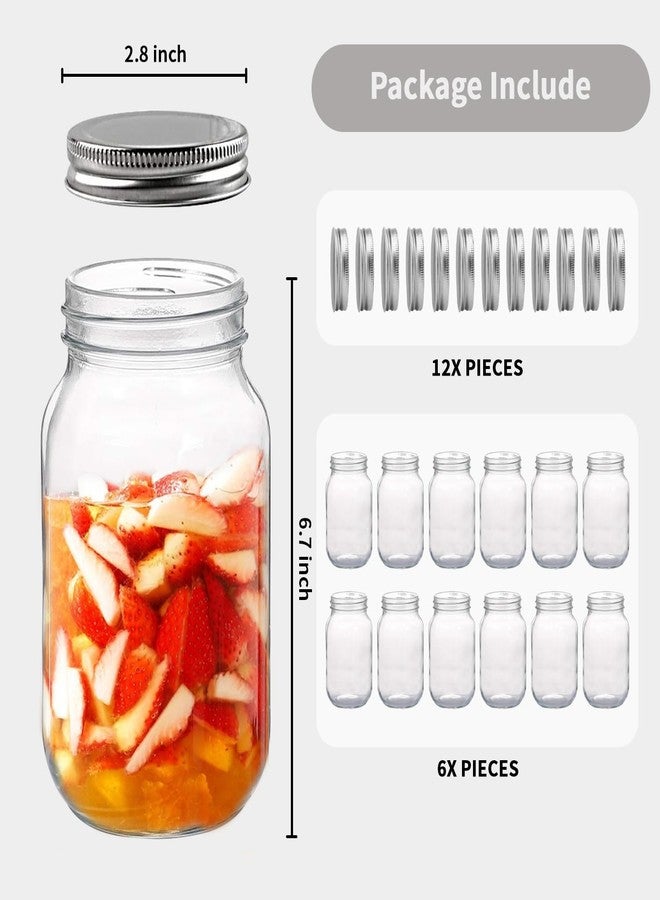 Novelinks 32 oz Plastic Storage Jars with Metal Lids - 12 Pack BPA-Free Clear Food Containers for Pantry, Spices, Snacks, Crafts - Airtight & Leak-Proof Reusable Jars for Kitchen and Home Use (Silver) - Image 3