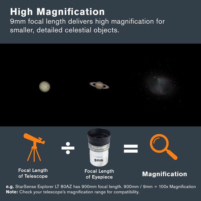 Celestron 93318 1-1/4-9 mm Omni Series Eyepiece - Image 4