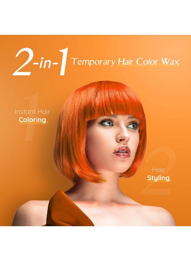 Herbishh Koloret Temporary Hair Color Wax, Orange Hair Dye, Instant Hair Color Wax Washable, Vegan Hair Color, Hair Paint Temporary Hair Dye, Diy Temporary Hair Color For Kids, Men & Women 5.07 Fl - Image 2
