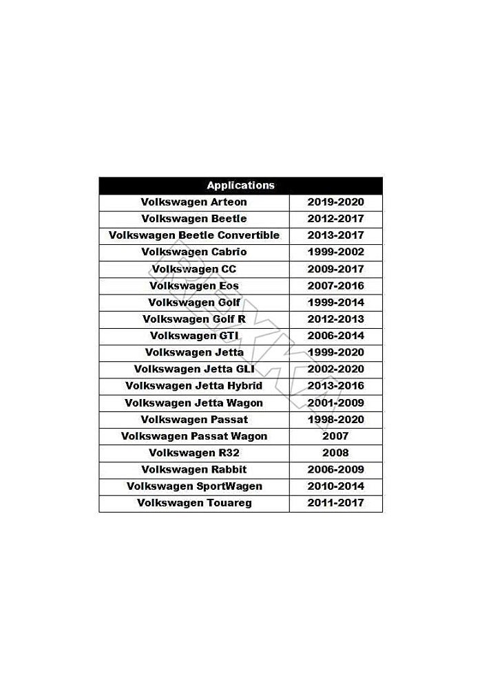 Rexka 15pcs Rubber Hood Bumper for Volkswagen Models - Image 3