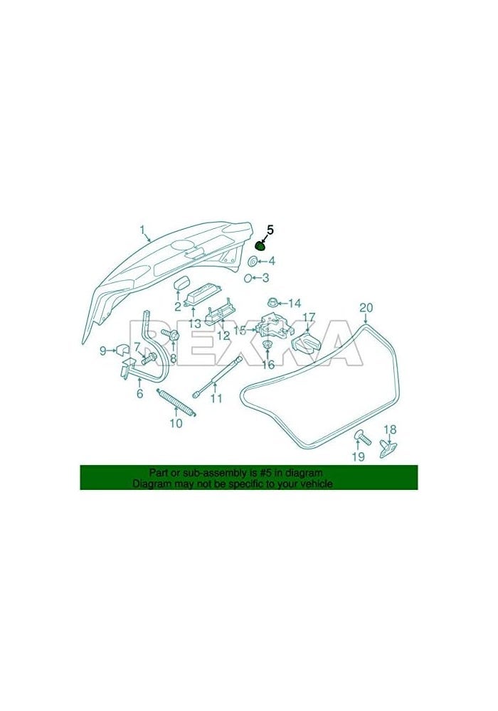 Rexka 15pcs Rubber Hood Bumper for Volkswagen Models - Image 4