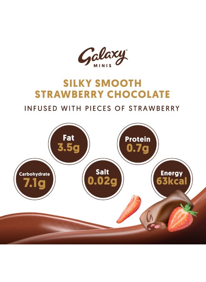 Galaxy Chocolate Minis Strawberry Mini Chocolate Bars 137.5g - Image 4