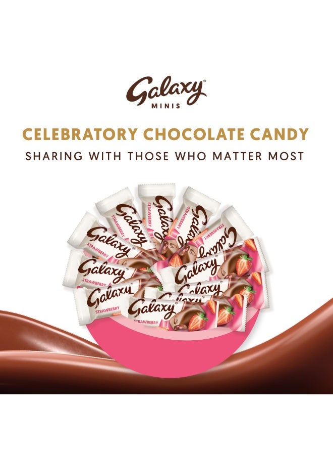 Galaxy Chocolate Minis Strawberry Mini Chocolate Bars 137.5g - Image 3