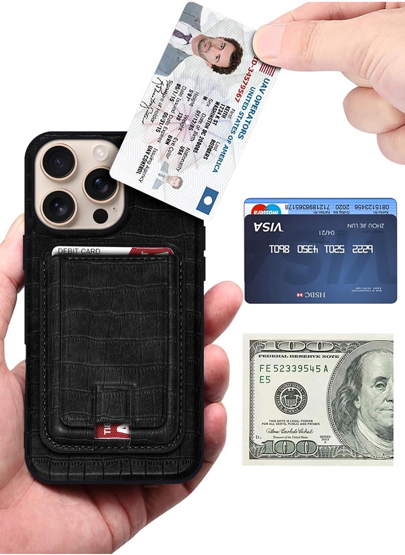 CATANES - iPhone 16 Pro Max Case 2 Pack, Soft Flexible PU Leather, Durable Anti-Scratch Case with Detachable Classic Card Wallet Holder,1 case 1 Screen Protector - Image 1